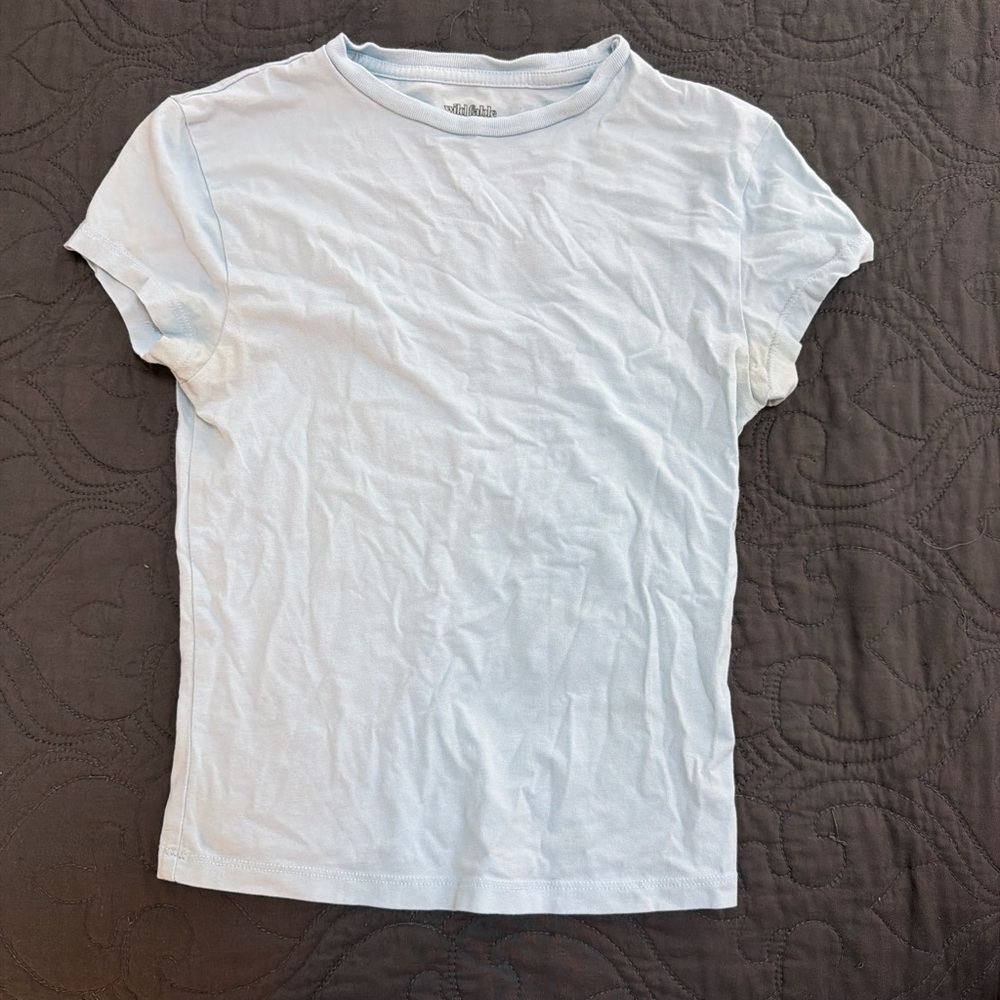 Light Blue Baby Tee